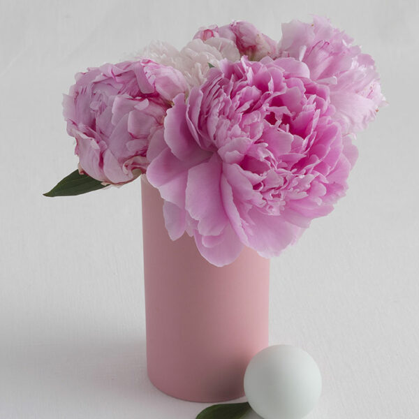 vase en porcelaine gaelle couleur rose