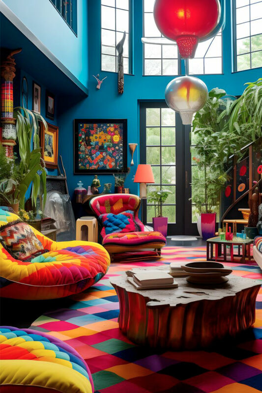 la décoration intérieure maximaliste pour une explosion des couleurs